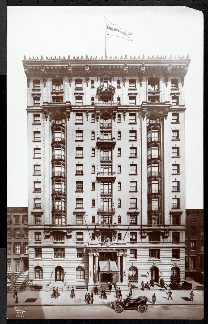 Hôtel Woodstock au 127 West 43rd Street, New York, 1907 - Byron Company