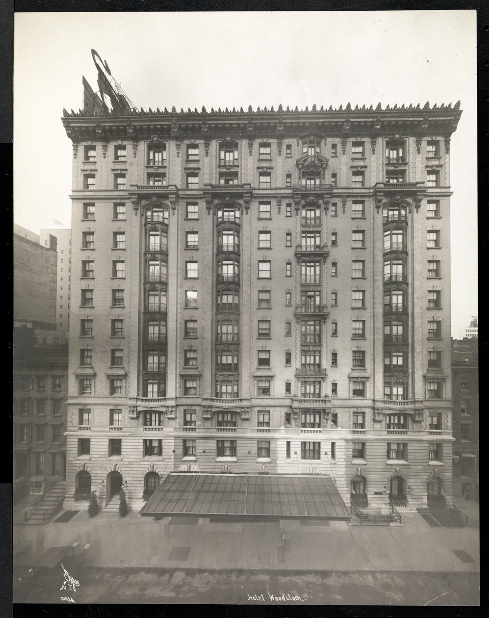 Hôtel Woodstock au 127 West 43rd Street, New York, 1911 ou 1912 - Byron Company