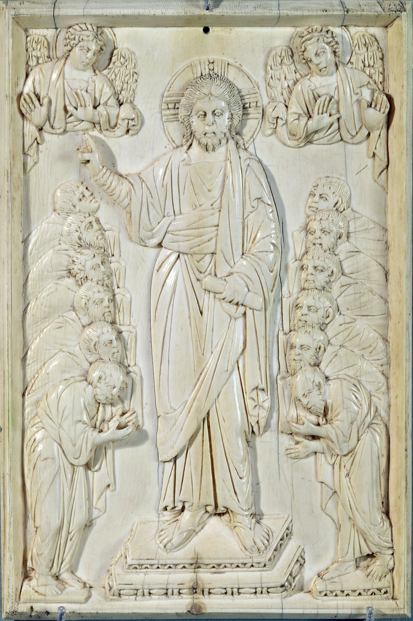 Plaque représentant le Christ bénissant les Apôtres, Constantinople - Byzantine