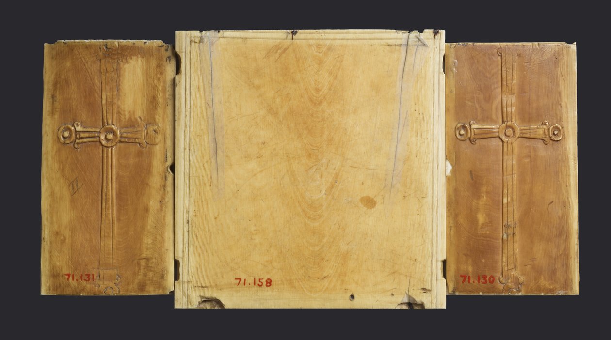 Icône triptyque de la Vierge et l