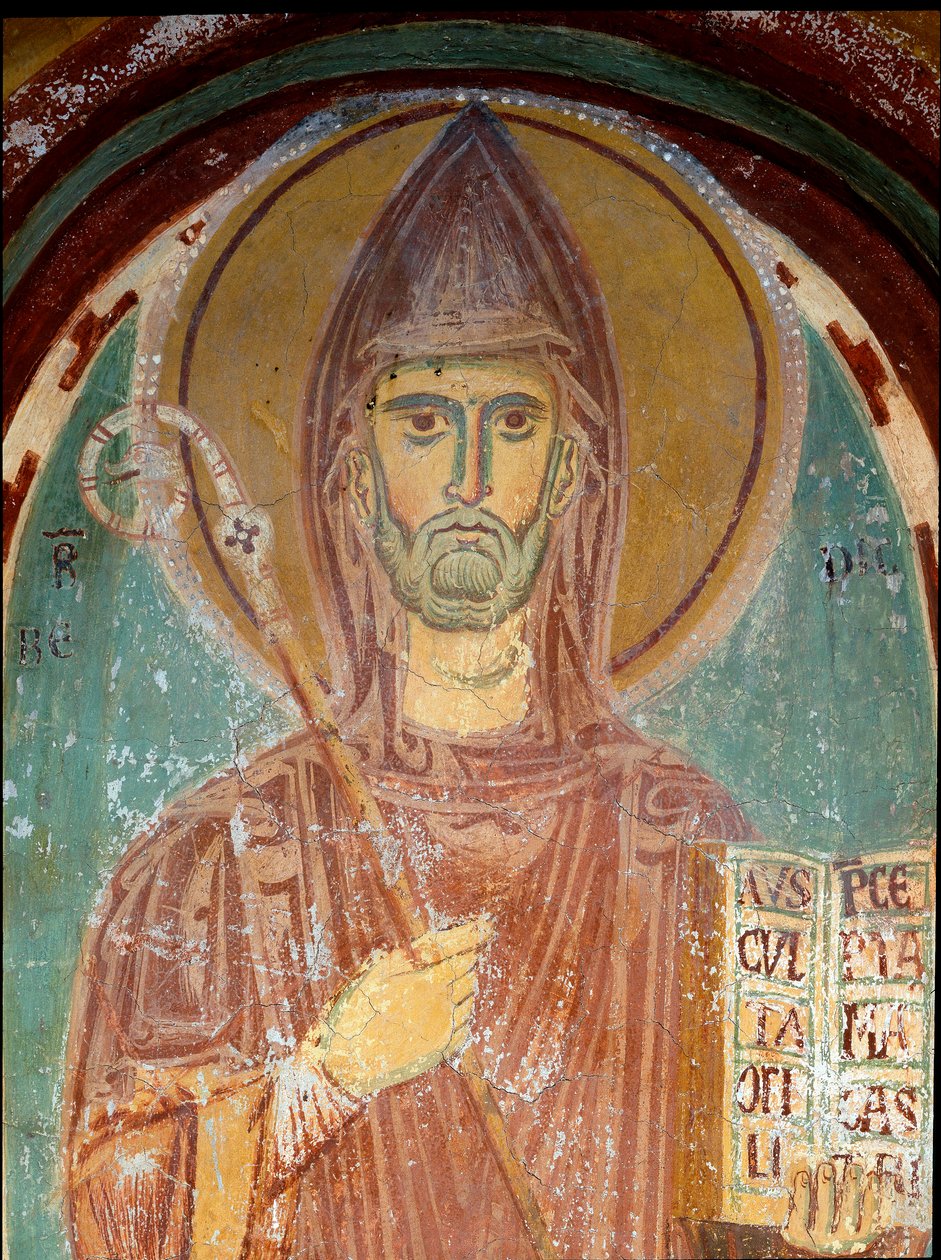 Représentation de Saint Benoît de Nursie (VIe siècle) Détail d
