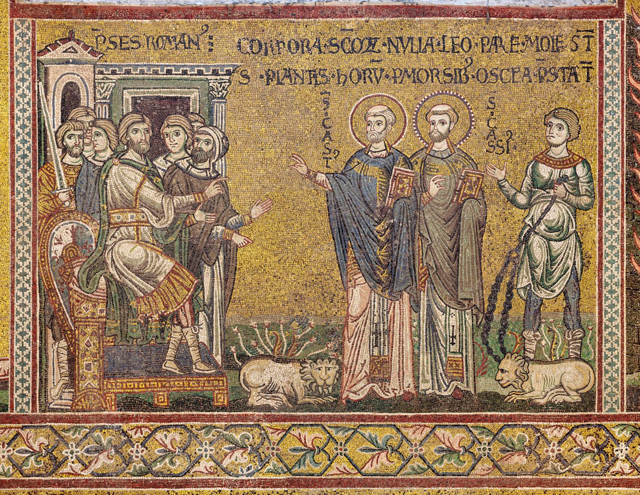 Saint Cassius et Saint Casto devant l