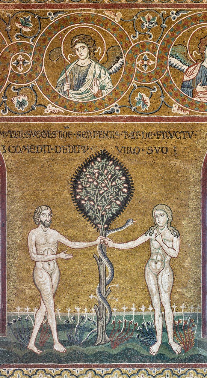 Le péché originel, mosaïque byzantine, Cycle de l