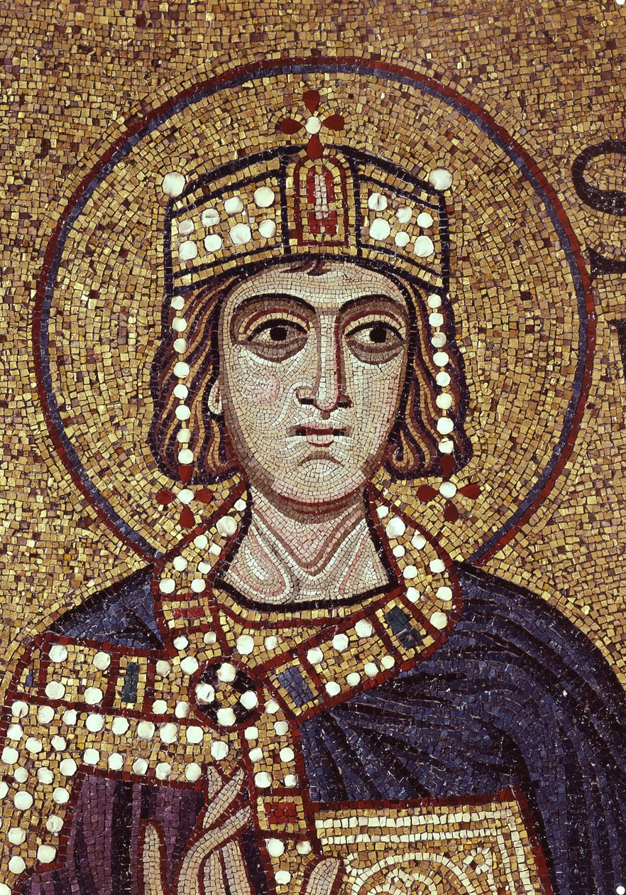Roi Salomon (détail) des mosaïques intérieures de la basilique Saint-Marc, 12ème siècle - Byzantine Byzantine