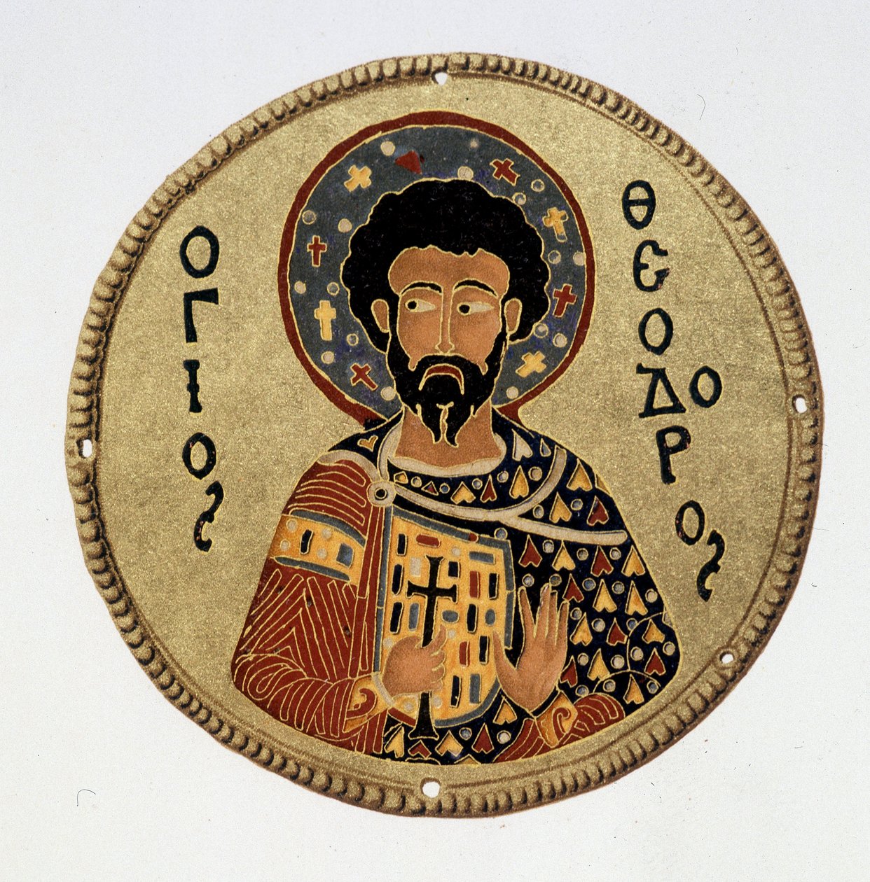 Saint Théodore (Teodoro) - en fac-similé dans « Histoire et monuments des émaux byzantins » par N. Kondakow - Byzantine Byzantine