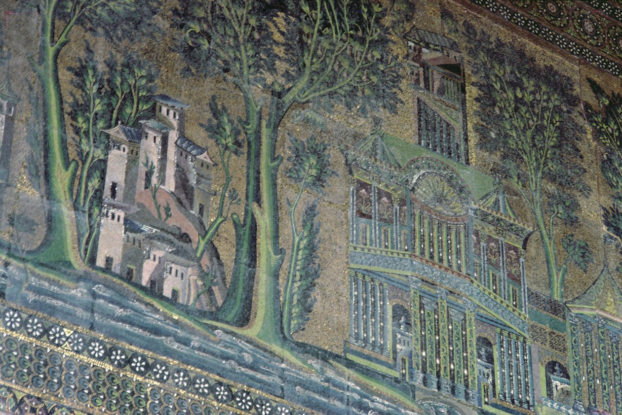 Mosaïques sur le portique ouest, 8ème siècle - Byzantine School