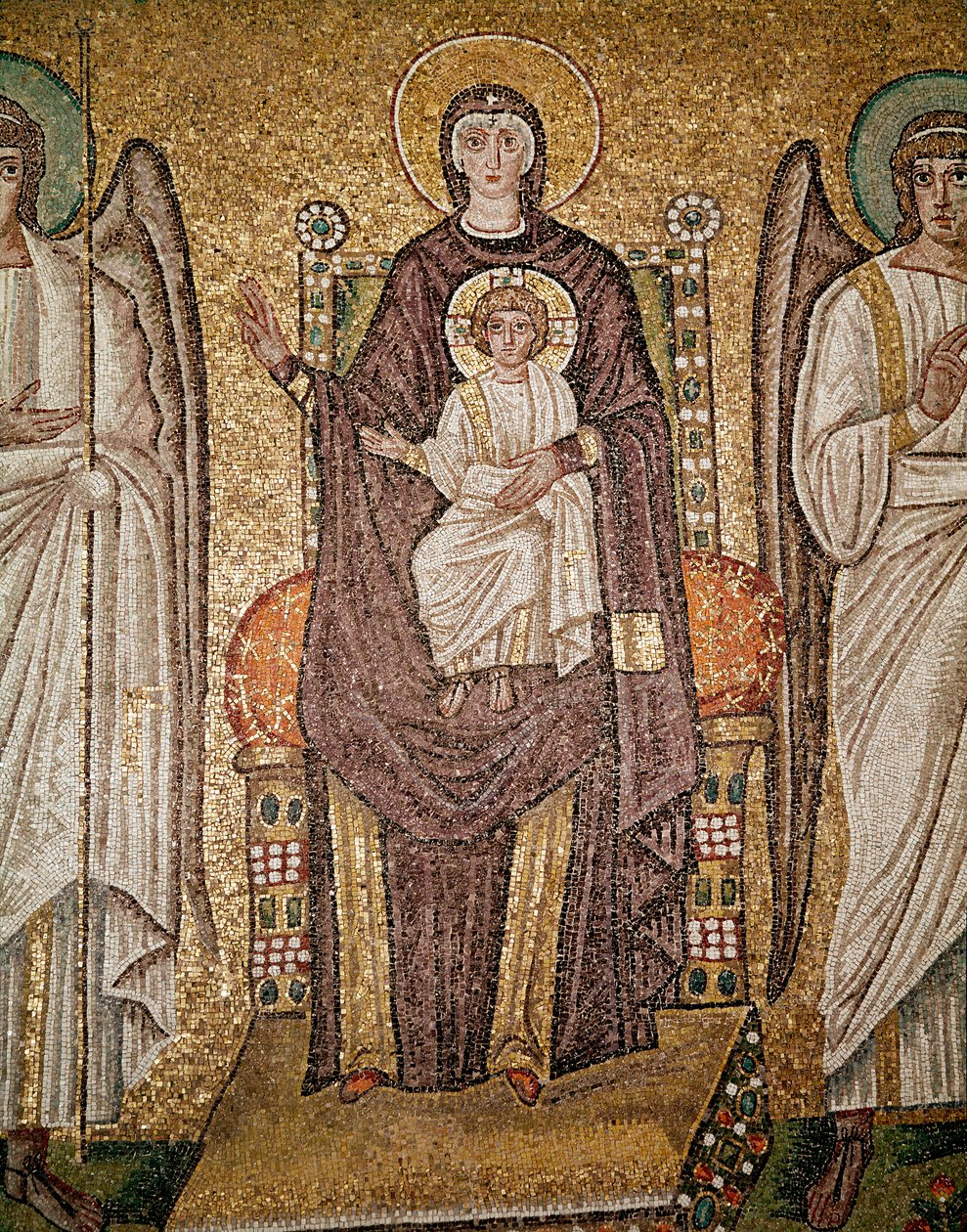 La Vierge byzantine (détail) - Byzantine School