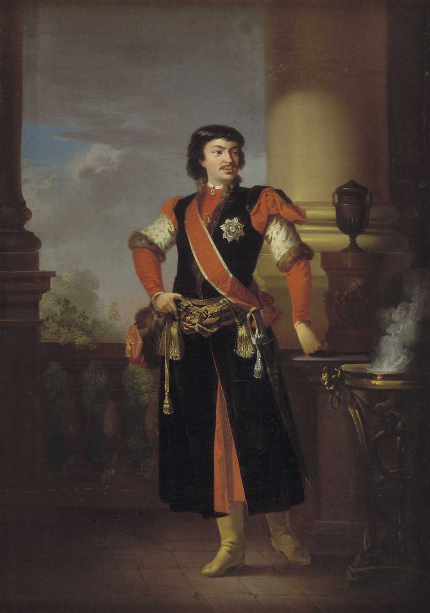 Portrait du comte Rzewuski, ambassadeur polonais au Danemark - C.A. Lorentzen