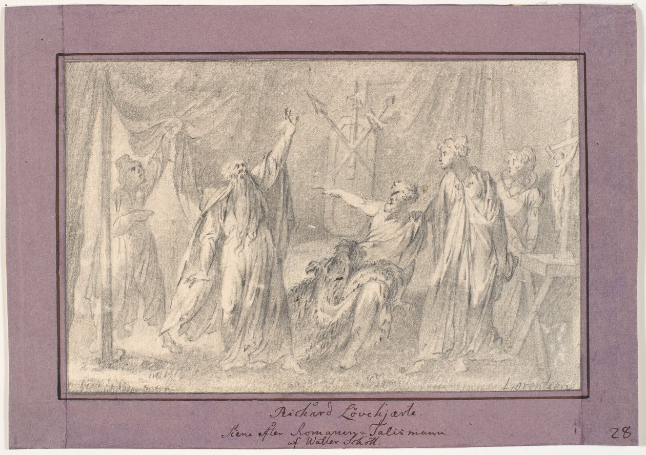 Richard Cœur de Lion. Scène du roman "Le Talisman" (1825) de Walter Scott - C.A. Lorentzen