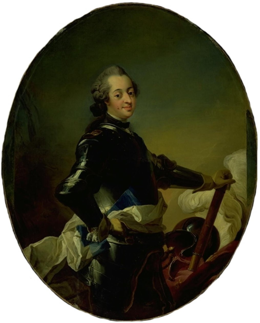 Portrait de Frederik V en armure - C.G. Pilo