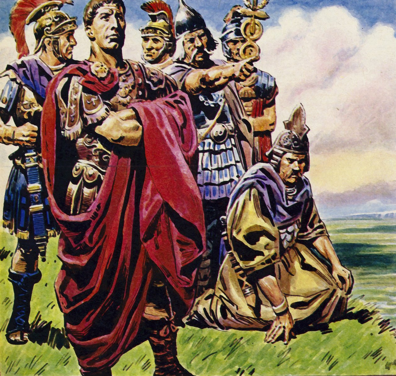 Après la conquête de la Gaule, Jules César s