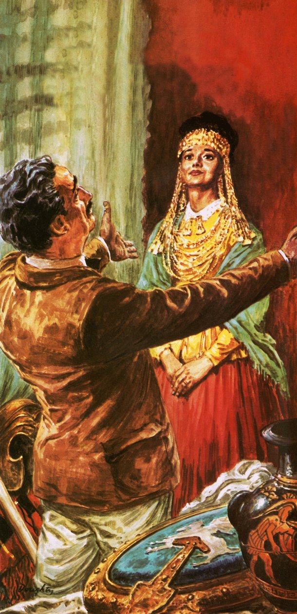 Heinrich Schliemann parant sa femme d