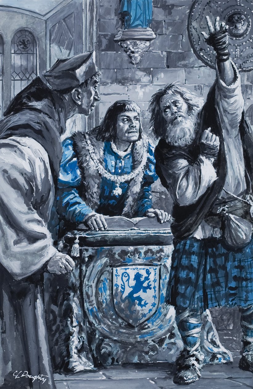 Le roi Henri VII (gouache sur papier) - C.L. Doughty