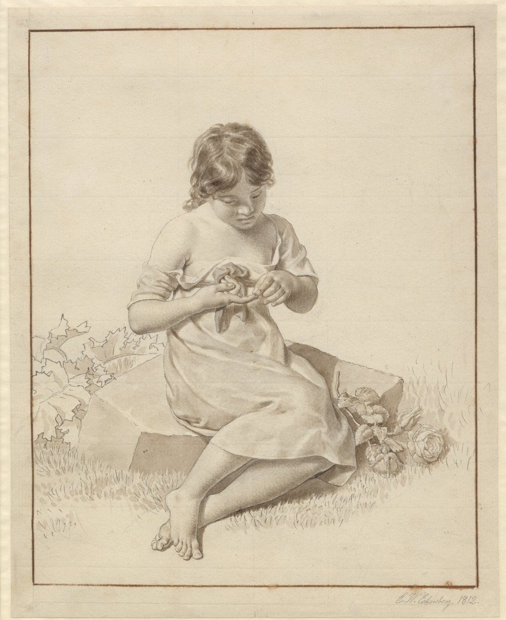 Une petite fille qui s