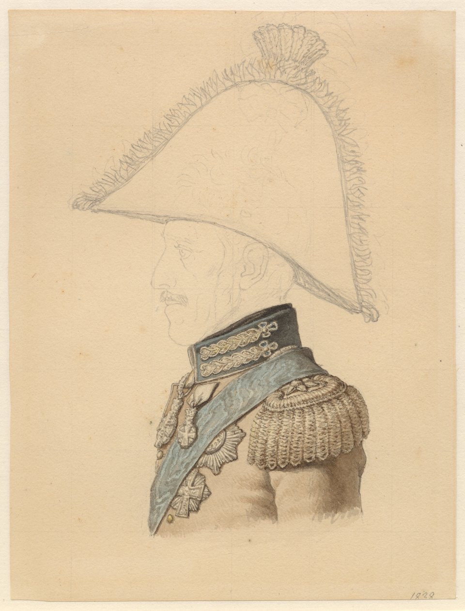 Portrait de Frederik VI, profil vers la gauche - Christoffer Wilhelm Eckersberg