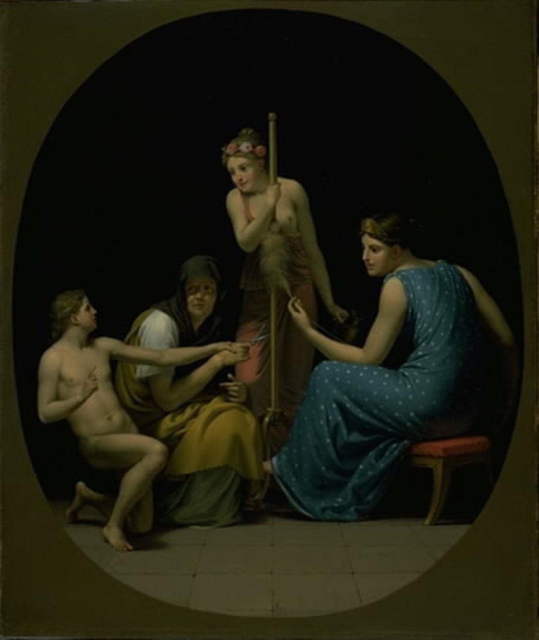 Les Parques : Clotho, Lachesis et Atropos filant le fil de la vie - Christoffer Wilhelm Eckersberg