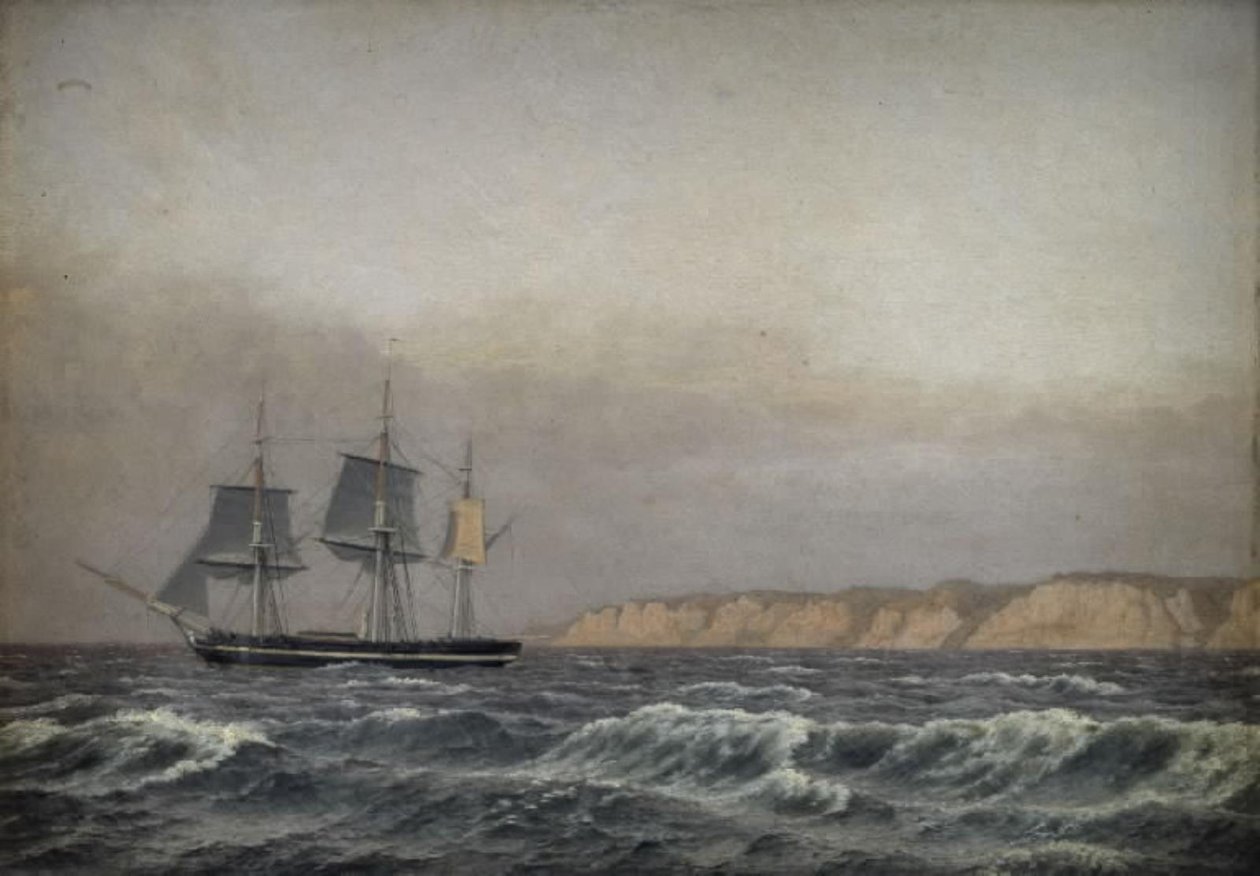 Vue des falaises de Møn et d