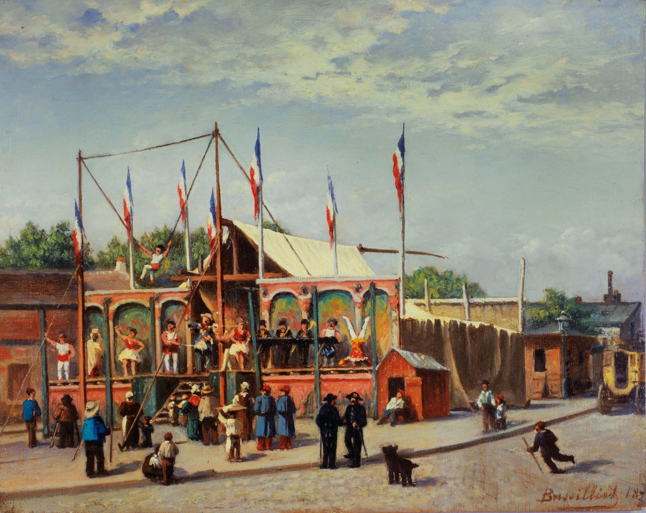 La Marquee du lutteur Dubois, boulevard de la Villette - C. Bussilliet