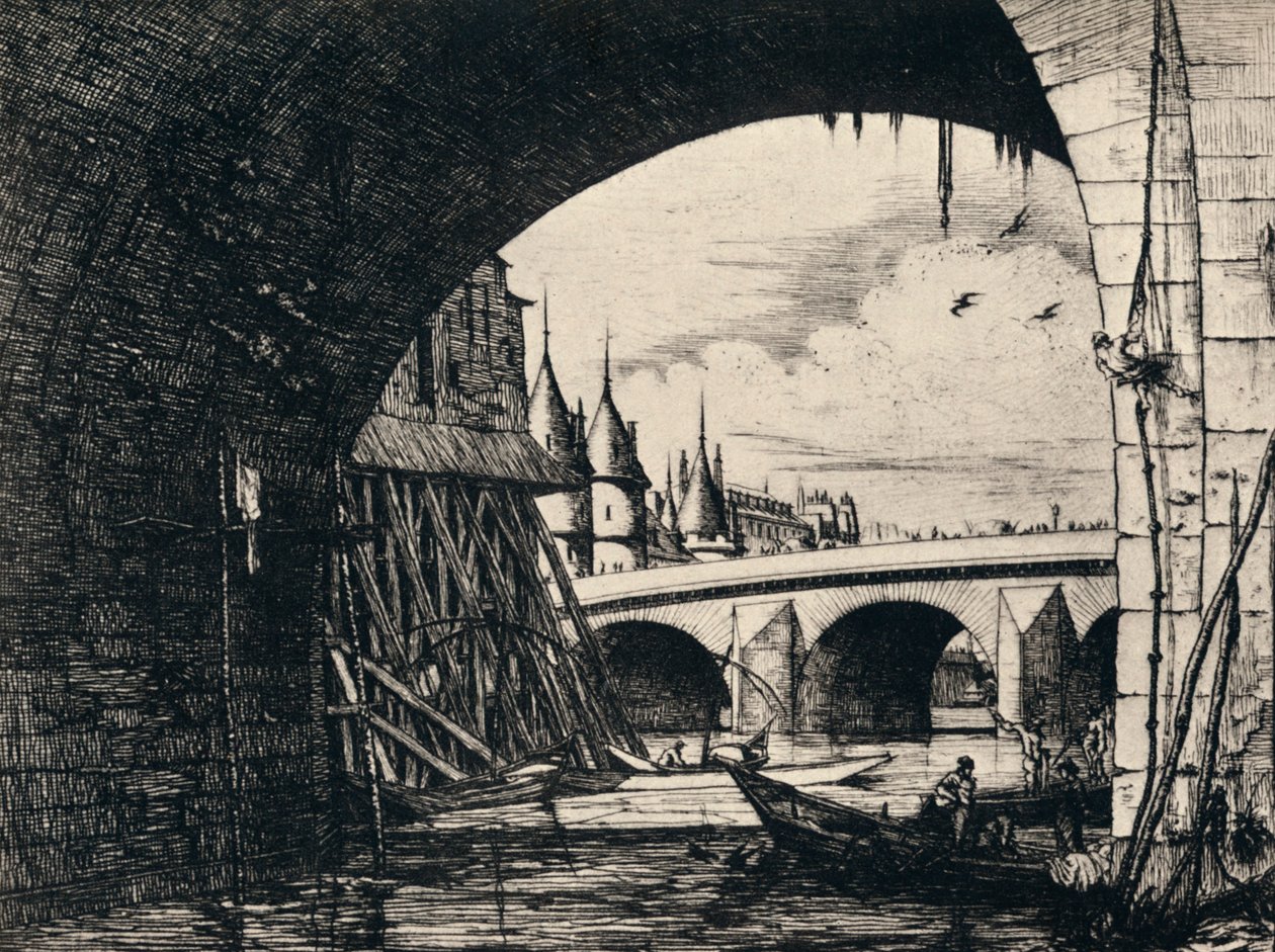 Arc du Pont Notre-Dame - C. H. Meryon