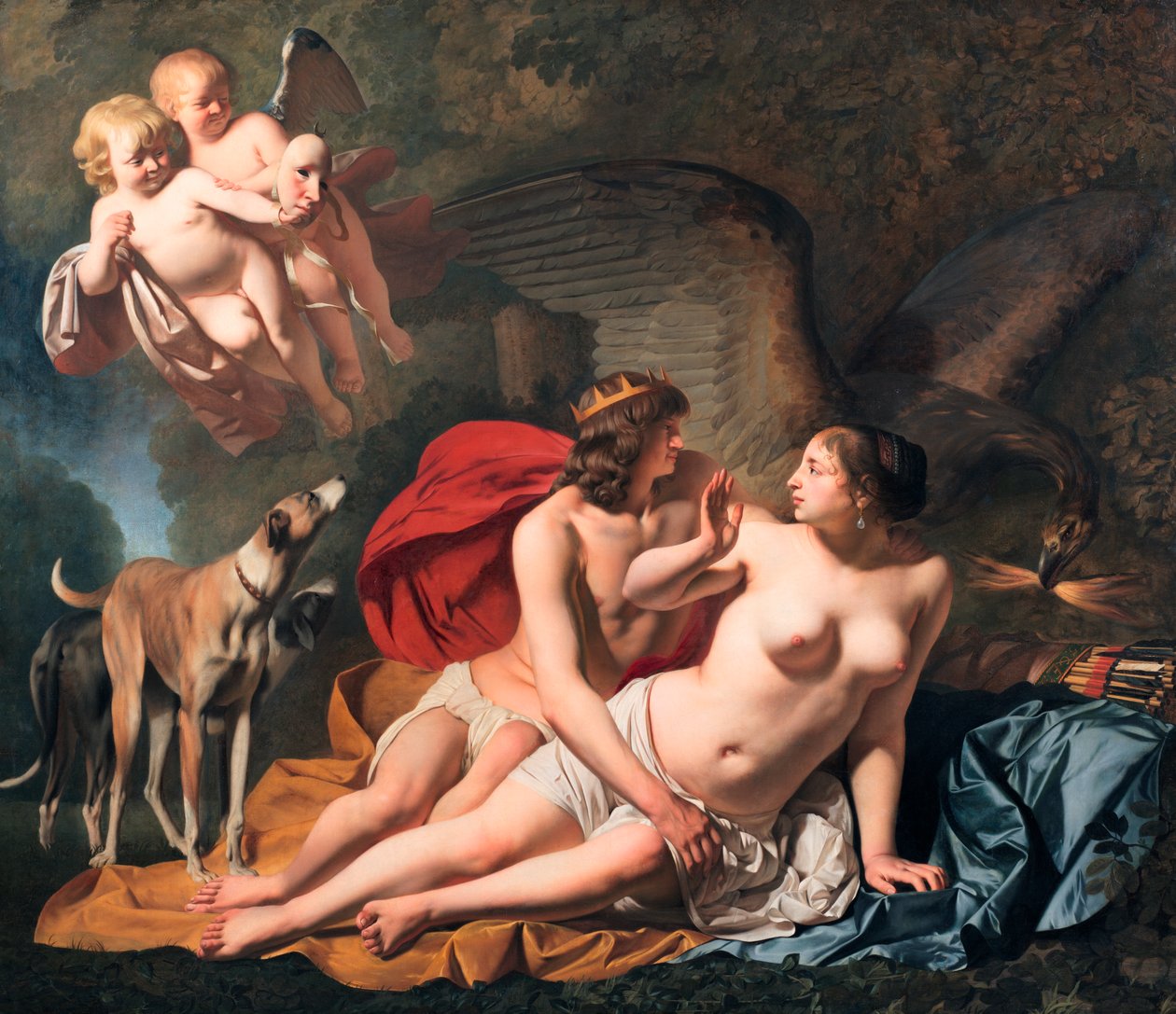 Jupiter et Callisto - Cesar Boetius van Everdingen