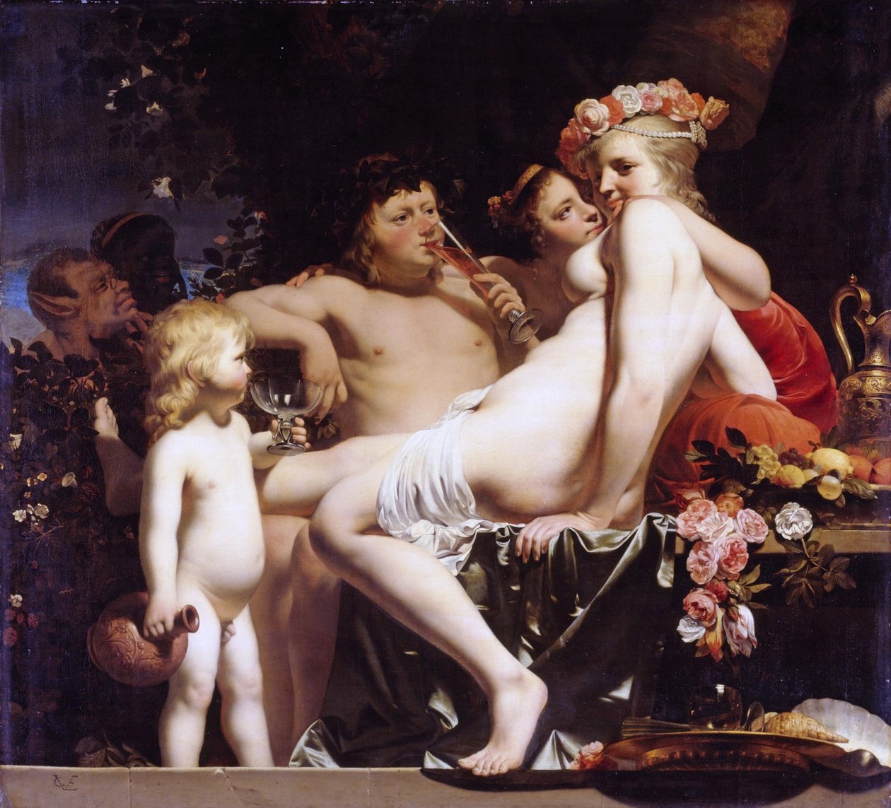French : Bacchus et Ariane à Naxos Bacchus and Ariadne - Caesar van Everdingen