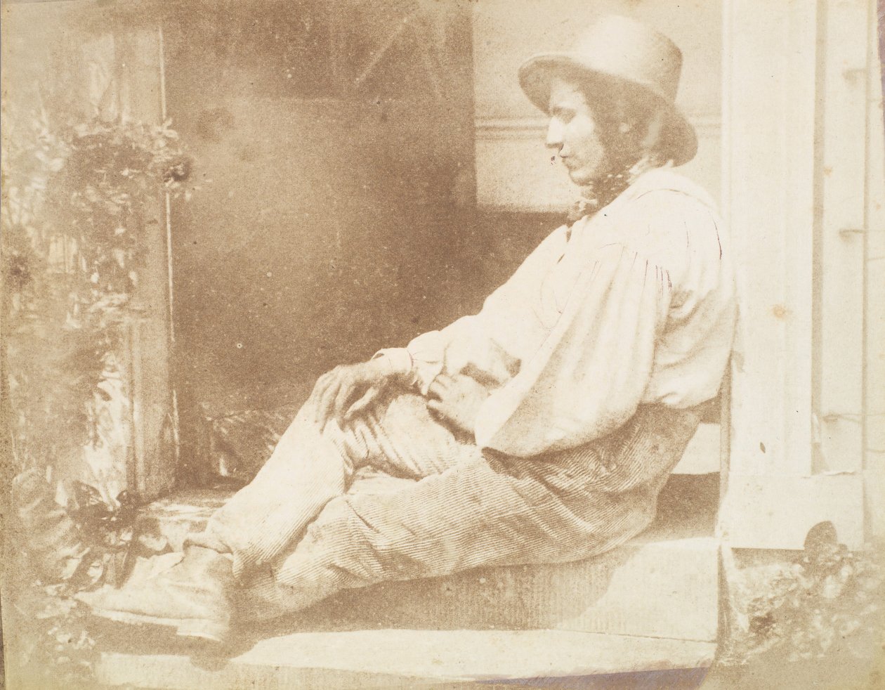 Portrait du jardinier, possiblement David Roderick - Calvert Jones