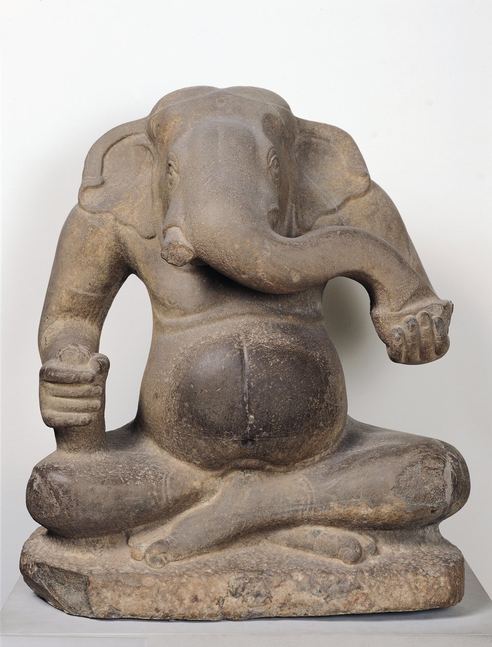Ganesh, de Tuol Pheak Kin, Province de Kandal, 7e-8e siècle (grès) - Cambodian School