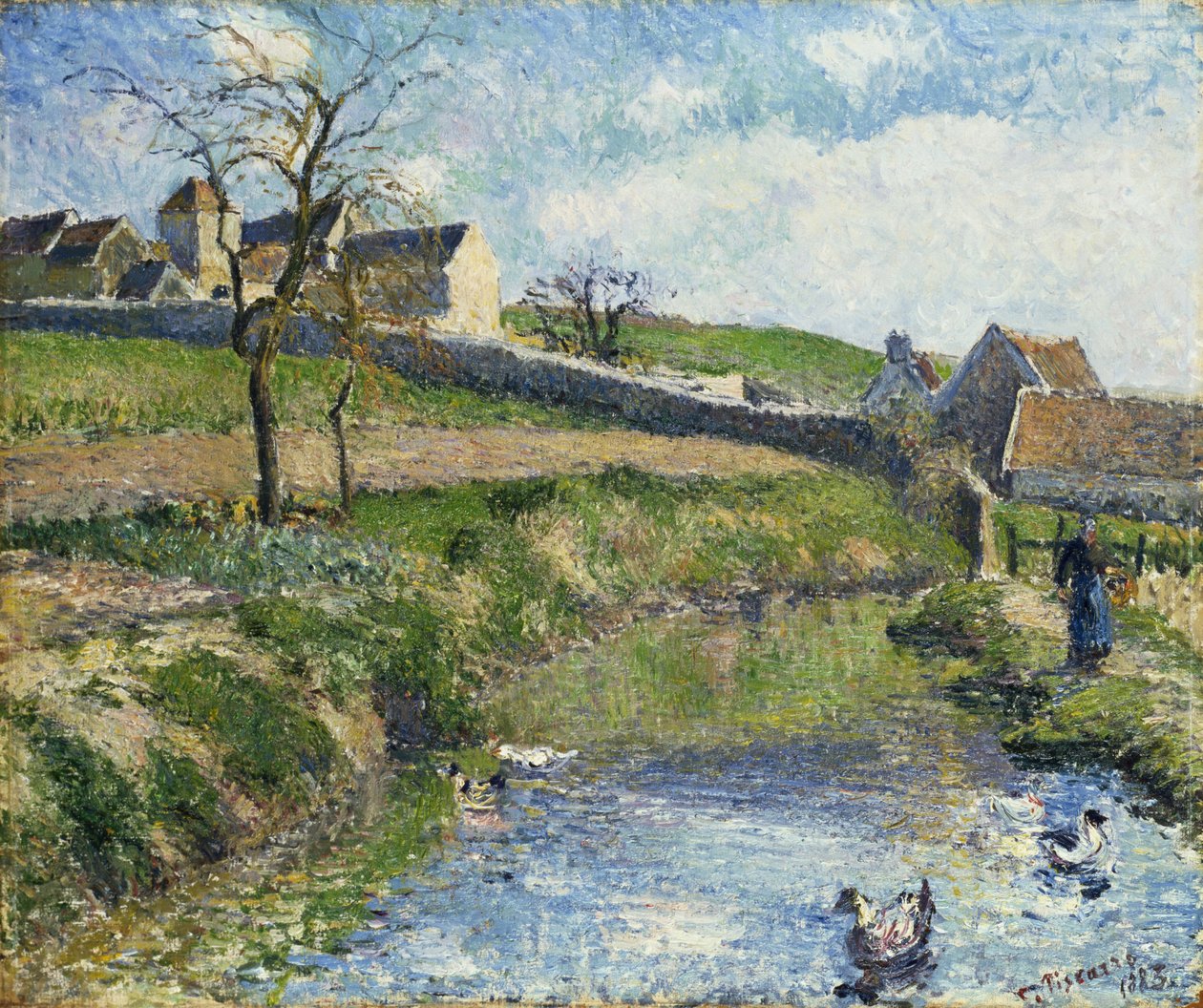 La Ferme à Osny, 1883 - Camille Jacob Pissarro