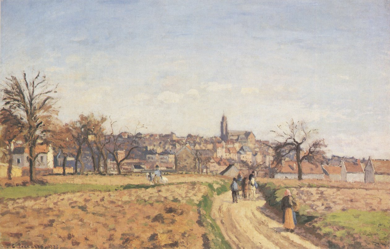 Vue de Pontoise - Camille Jacob Pissarro