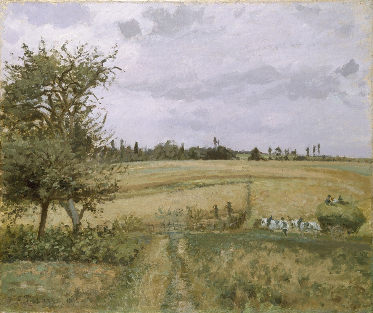 Paysage à Pontoise, XIXe siècle - Camille Jacob Pissarro