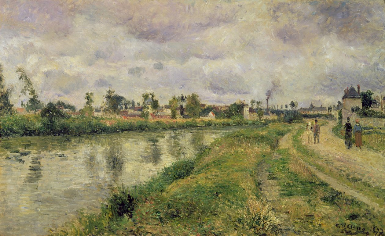 Scène de rivière, 1873 - Camille Jacob Pissarro