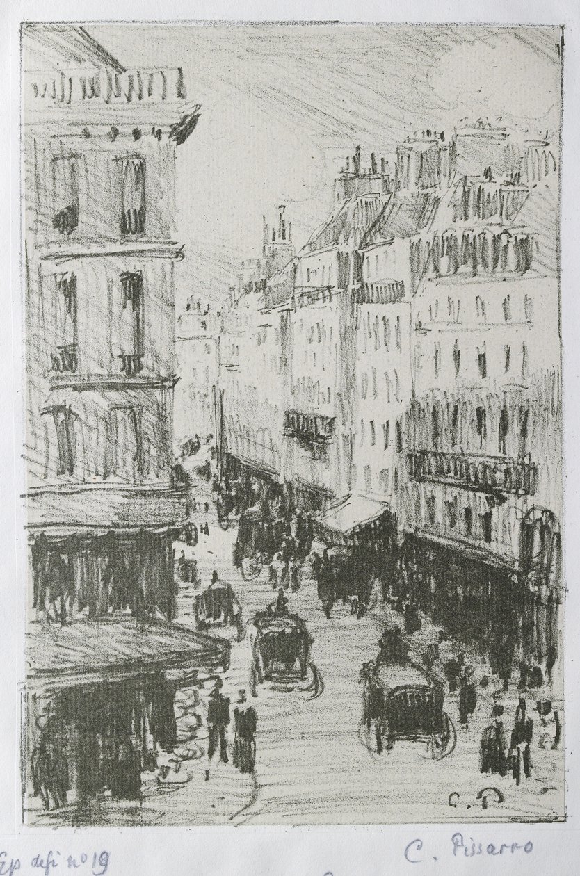 Rue Saint-Lazare, Paris, 1897 - Camille Jacob Pissarro