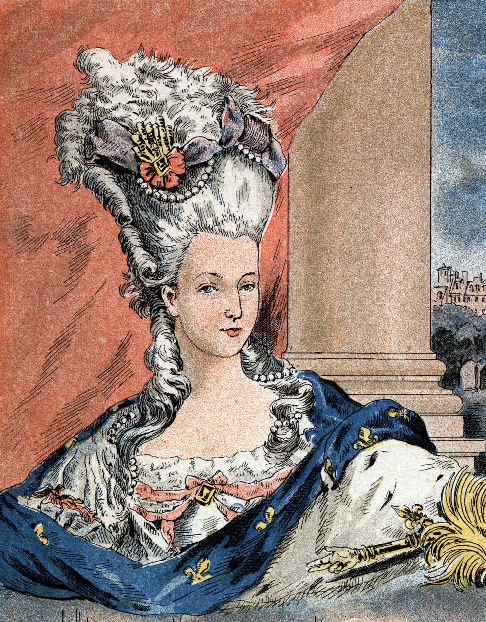 Portrait de Marie-Antoinette de Lorraine Habsbourg, reine de France (1755-1793) - Camille Gilbert