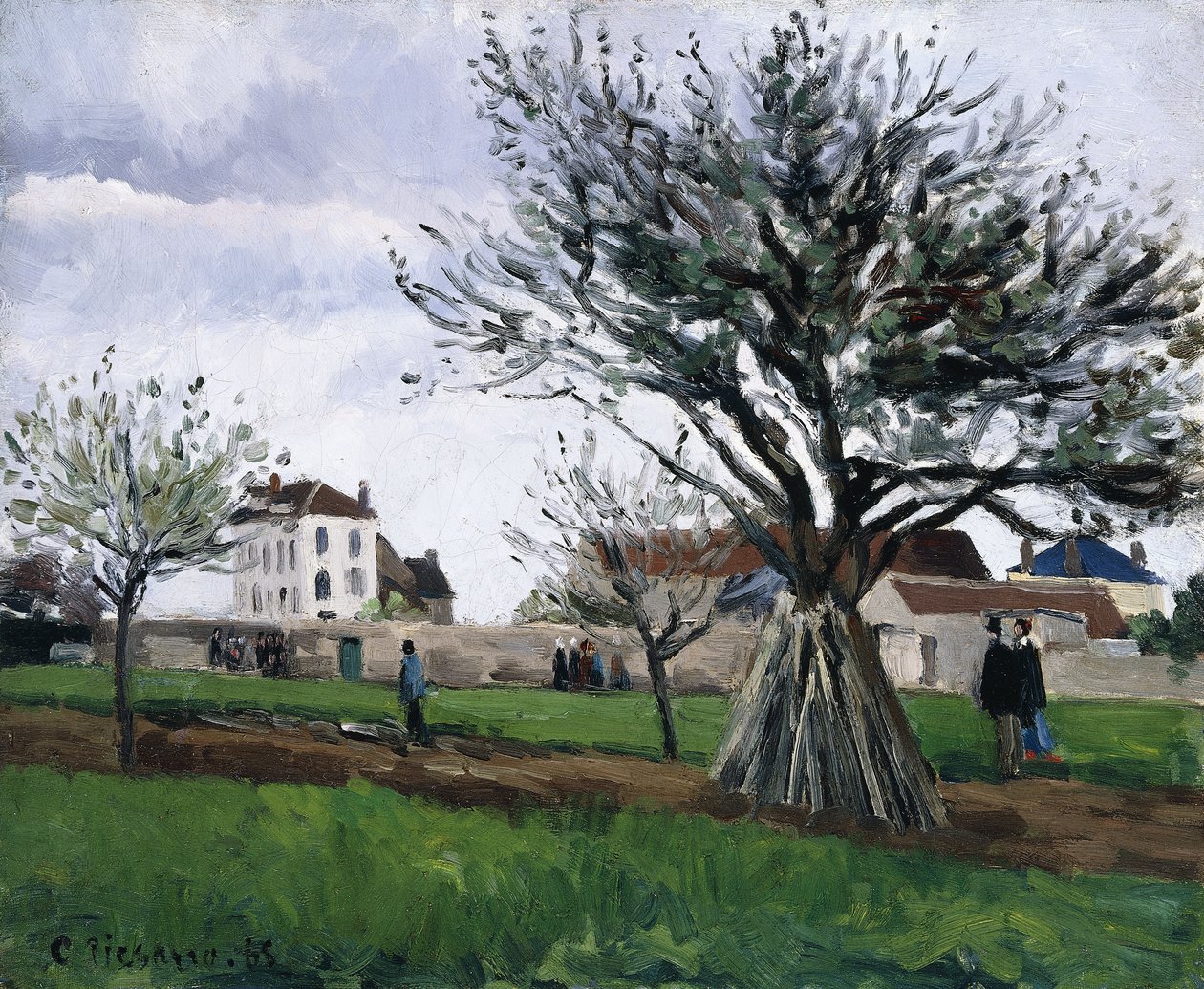 Pommiers à Pontoise - Camille Jacob Pissarro