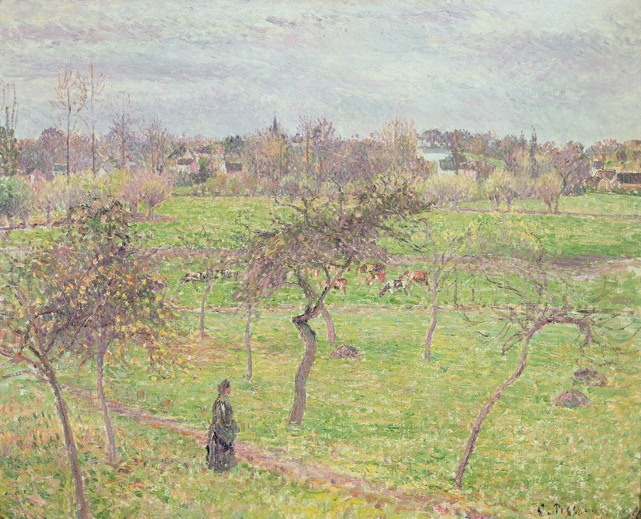 Pommiers dans un pré à Eragny, 1894 - Camille Jacob Pissarro
