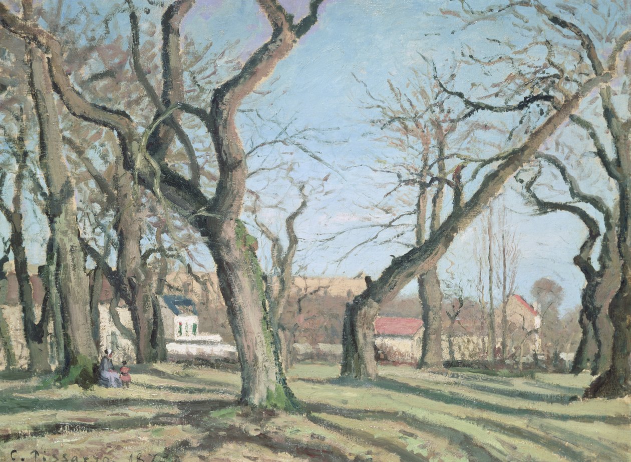 Châtaigniers à Louveciennes, 1872 - Camille Jacob Pissarro