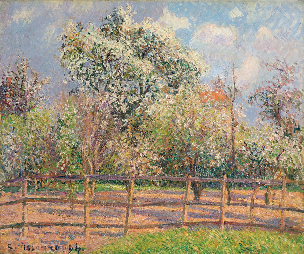 Poiriers en fleur, Eragny, 1894 - Camille Jacob Pissarro