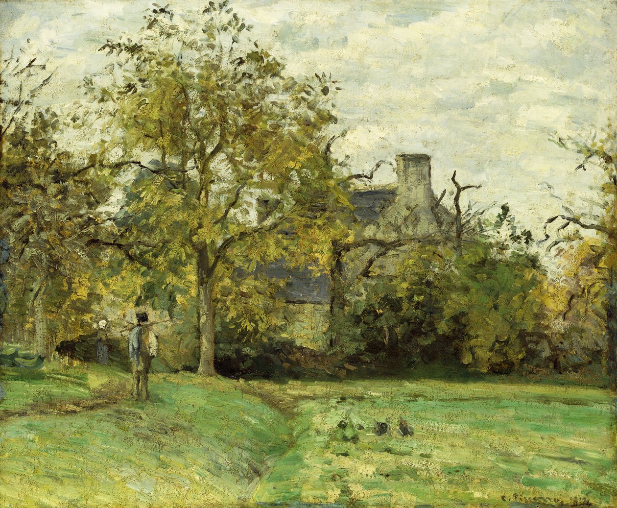 La Maison de Piette à Montfoucault, 1874 - Camille Jacob Pissarro
