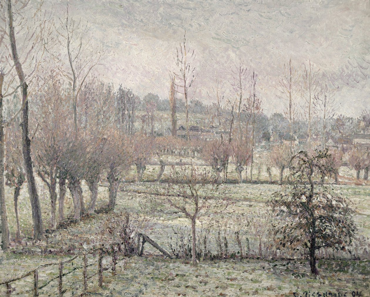 Effet de neige à Éragny, 1894 - Camille Jacob Pissarro