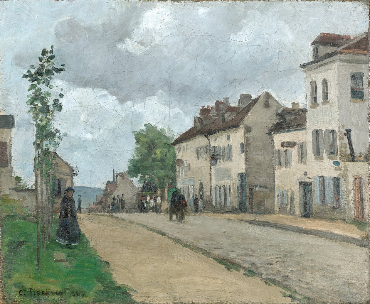 Rue à Pontoise (Rue de Gisors) - Camille Jacob Pissarro