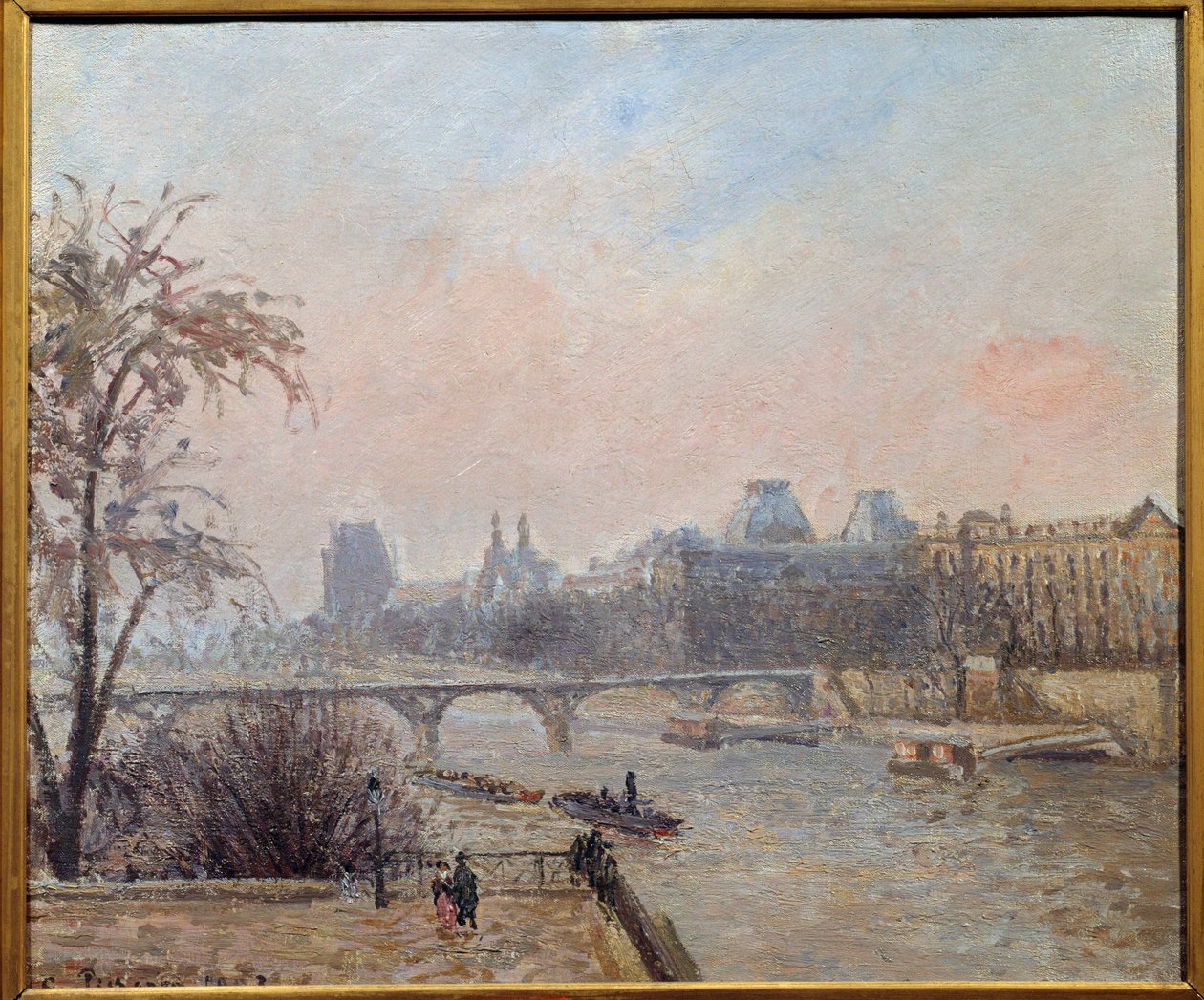 La Seine et le Louvre en 1903 - Camille Jacob Pissarro