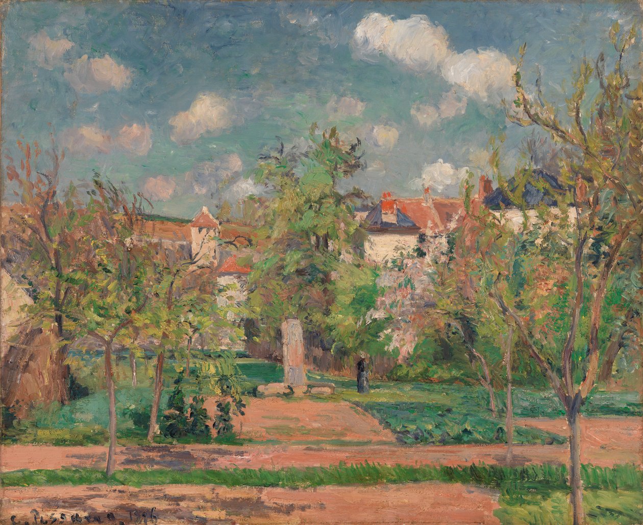 Le Jardin au grand soleil, Pontoise - Camille Pissarro
