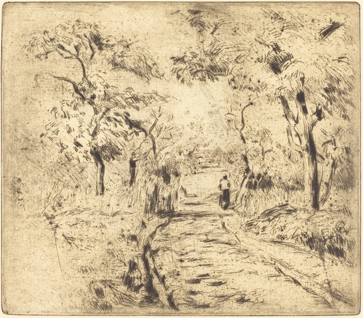 Dans les champs, à Ennery, 1875 - Camille Pissarro