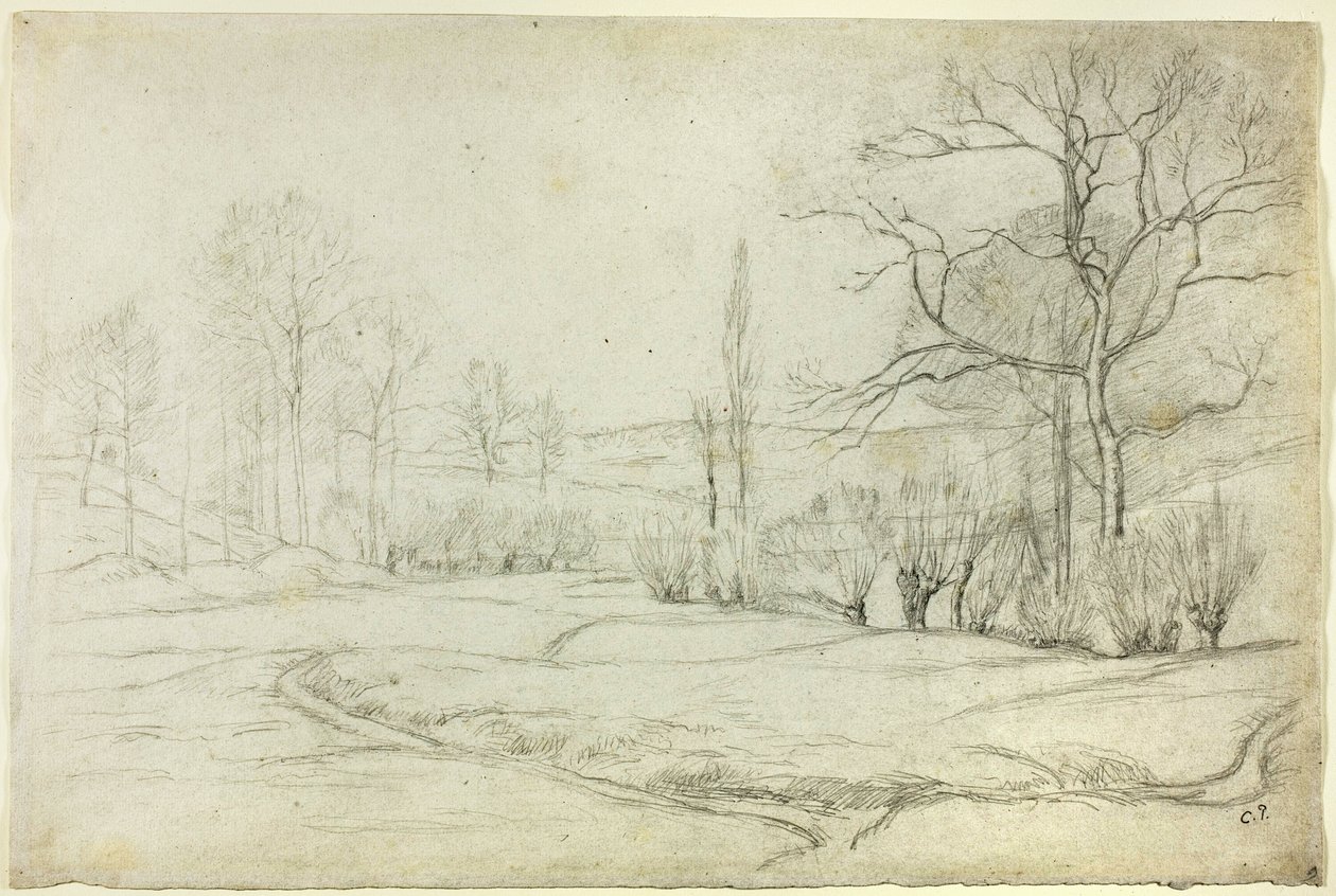 Paysage à Montfoucault - Camille Pissarro