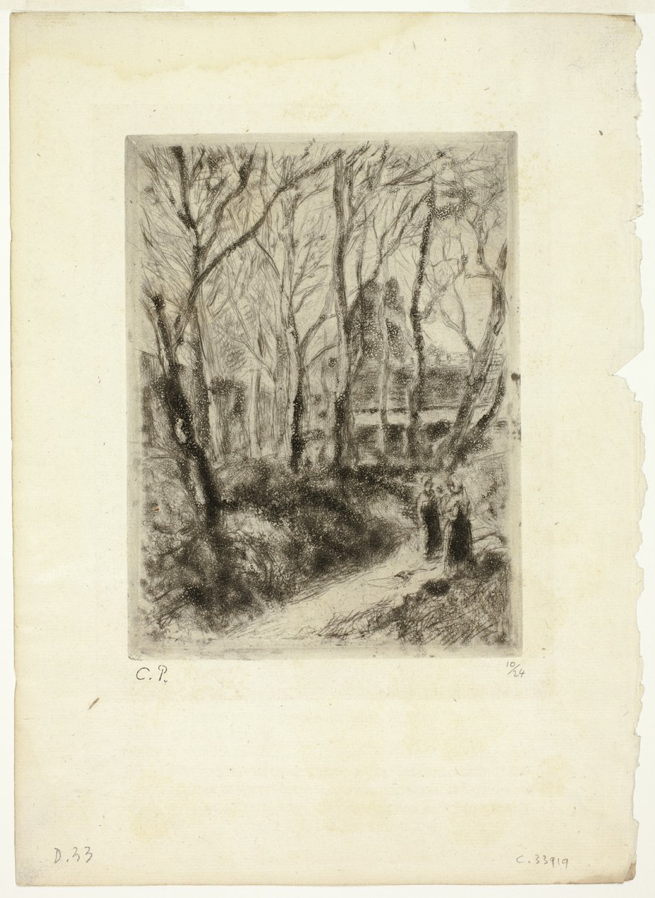 Chemin à Pontoise - Camille Pissarro