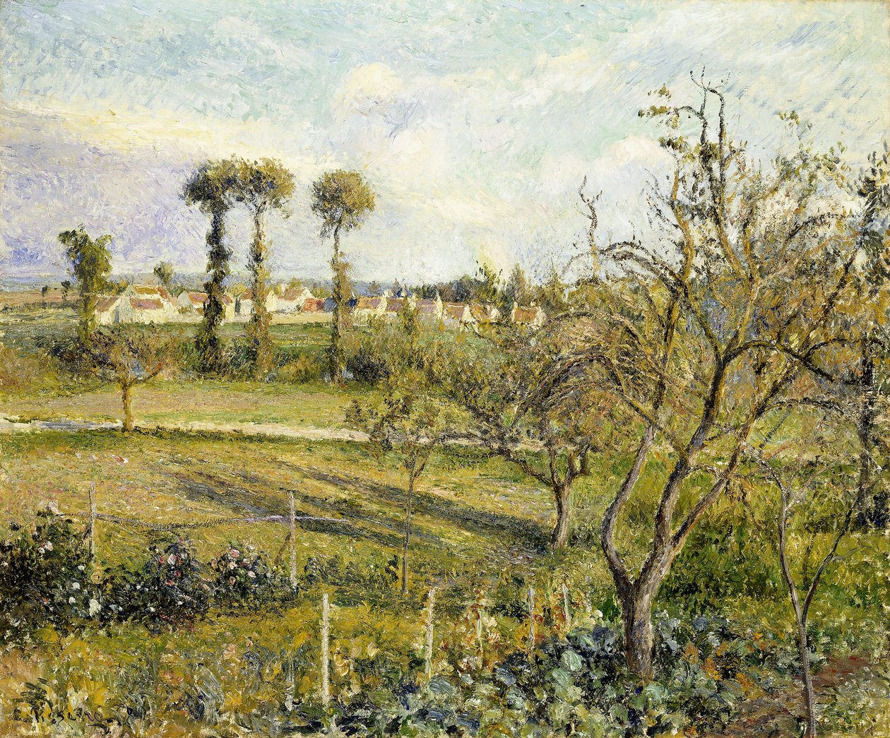Coucher de soleil à Valhermeil, près de Pontoise - Camille Jacob Pissarro