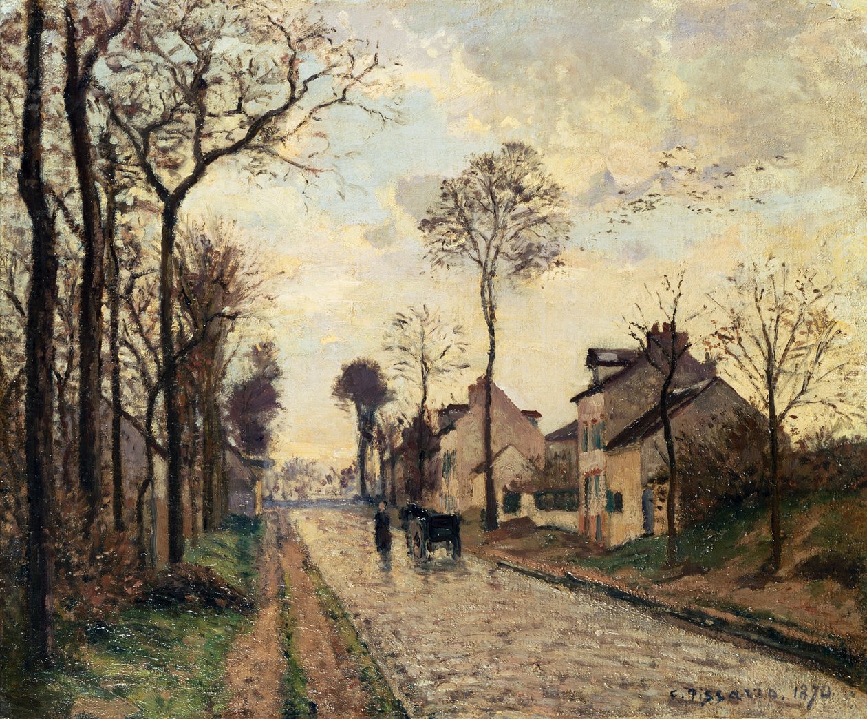The Louveciennes Road - Camille Pissarro