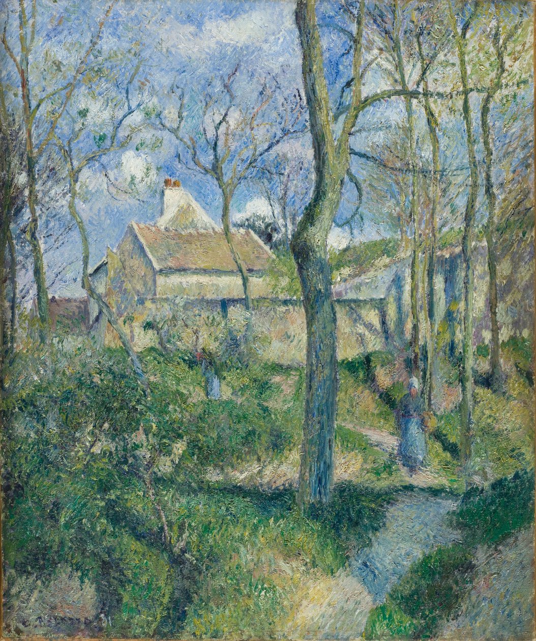 The Path to Les Pouilleux, Pontoise - Camille Pissarro