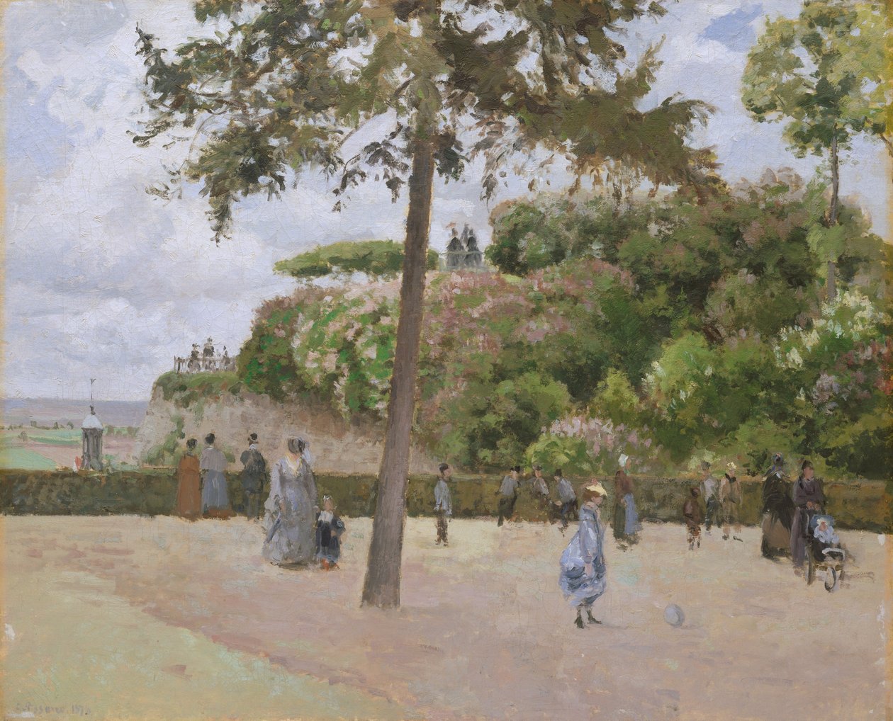 Le Jardin public à Pontoise - Camille Jacob Pissarro