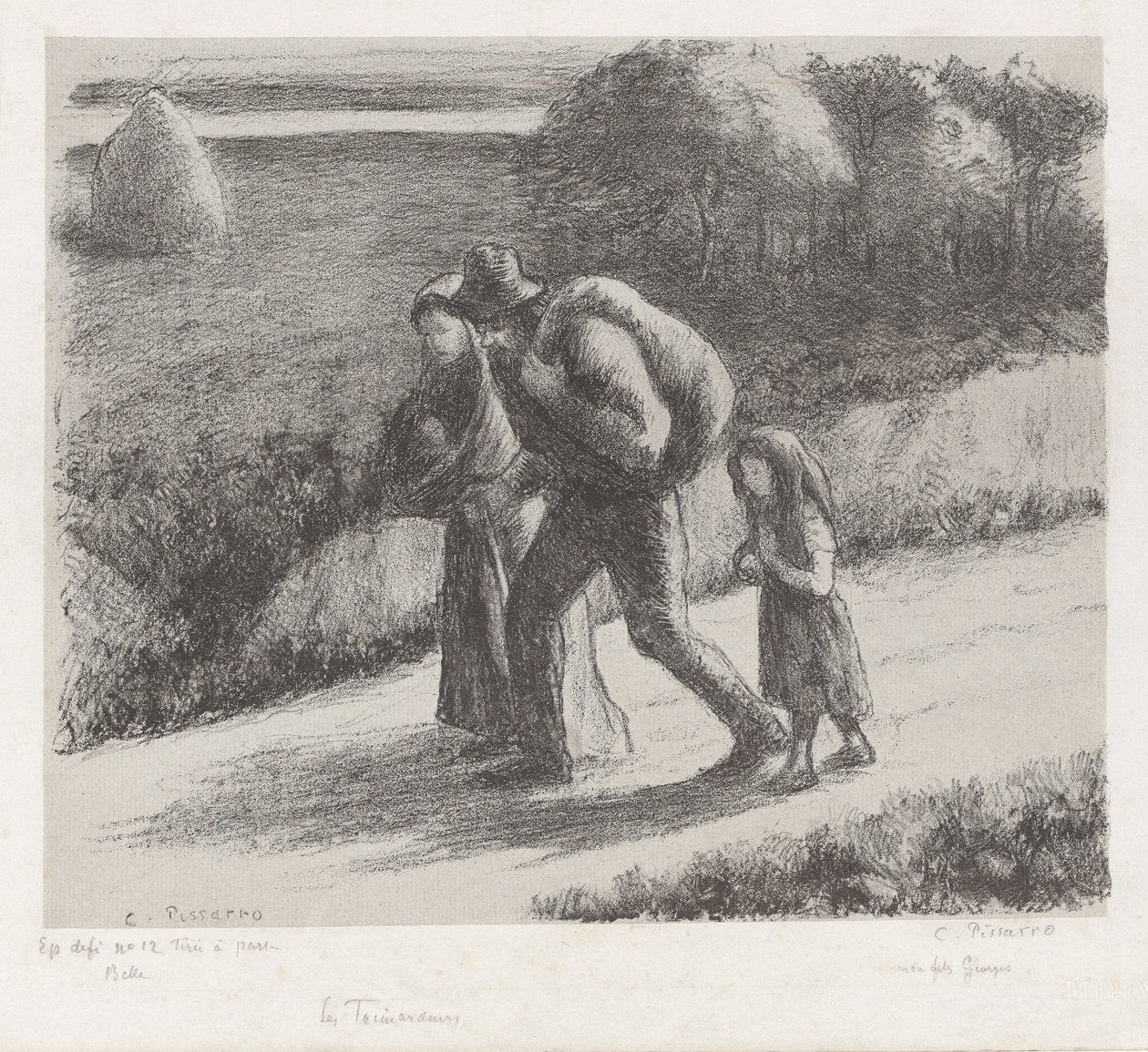 Les Vagabonds - Camille Pissarro
